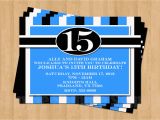 16th Birthday Invitations for Boys 13th 15th 16th Birthday Boy or Any Age Adult Birthday Party