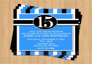 16th Birthday Invitations for Boys 13th 15th 16th Birthday Boy or Any Age Adult Birthday Party