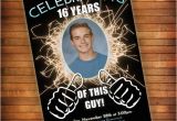 16th Birthday Invitations for Boys 16th Birthday Invitation Thumbs Up Celebrating This Guy