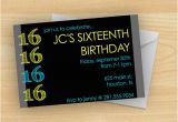 16th Birthday Invitations for Boys Free Printable 16 Year Old Birthday Invitation Template