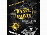 16th Birthday Party Invitations Boy 16th Birthday Party Invitation Urban Grunge Dance Party