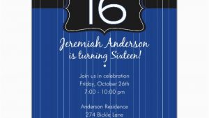 16th Birthday Party Invitations Boy Boy 16th Birthday Invitation orderecigsjuice Info