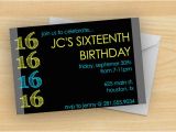 16th Birthday Party Invitations Boy Free Printable 16 Year Old Birthday Invitation Template