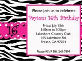 16th Birthday Party Invitations Templates Free 8 Best Images Of 16th Birthday Invitations Free Printable