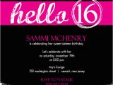 16th Birthday Party Invitations Templates Free Invitations for Sweet 16th Birthday Party Free