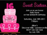 16th Birthday Party Invitations Templates Free Sweet 16th Birthday Invitations Templates Free Drevio