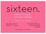 16th Birthday Party Invites Sixteen Pink 16th Birthday Invitations Paperstyle
