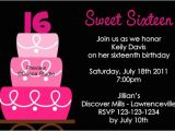 16th Birthday Party Invites Sweet 16th Birthday Invitations Templates Free Printable