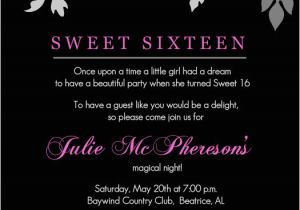 16th Birthday Party Invites Sweet 16th Birthday Invitations Templates Free Printable