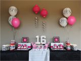 16th Birthday Table Decorations Sassy Sweet Sixteen Taking A Lil Walk On the Wild Side