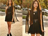 17th Birthday Dresses Jennifer Wang Oasap Chiffon Cape Dress Romwe Lock and