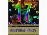 17th Birthday Invitation Ideas 17th Birthday Party Invitation with Bubbles Zazzle