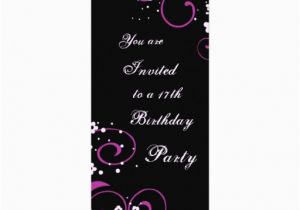 17th Birthday Invitation Ideas Floral 17th Birthday Party Invitations 4 Quot X 9 25