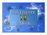 17th Birthday Party Invitations 17th Abstract Lights Birthday Party Invitation Zazzle