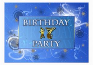 17th Birthday Party Invitations 17th Abstract Lights Birthday Party Invitation Zazzle