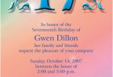 17th Birthday Party Invitations Happy 17 Birthday Quotes Quotesgram