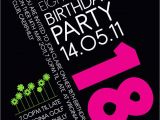 18 Year Old Birthday Party Invitations 18th Birthday Invitation Idea Party Pinterest