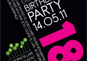 18 Year Old Birthday Party Invitations 18th Birthday Invitation Idea Party Pinterest