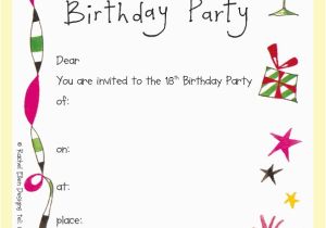 18 Year Old Birthday Party Invitations 18th Birthday Invitations Template Best Template Collection