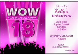 18 Year Old Birthday Party Invitations 18th Birthday Party Invitations Home Personalised Girl