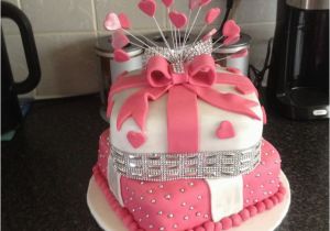 18th Birthday Cake Decorations Uk 18 Th 2 Tier Cake I Made Pinteres