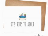 18th Birthday Card Messages Funny 18th Birthday Card Her Birthday His Birthday by Lostmarblesco
