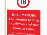 18th Birthday Card Messages Funny Brainbox Candy 18th Birthday Greeting Age Card Funny