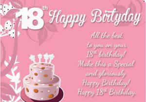 18th Birthday Cards for Girls 18th Birthday Wishes Greeting and Messages Wordings and