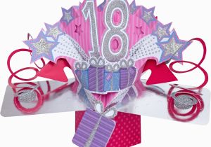 18th Birthday Cards for Girls 3d Pop Up Card Happy 18th Birthday Girl Celebration 18