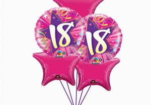 18th Birthday Flowers and Balloons 18th Birthday Bouquet In A Box Gift