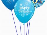 18th Birthday Flowers and Balloons Blue 18th Birthday Balloon Bouquet Party Fever