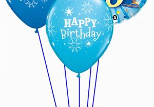 18th Birthday Flowers and Balloons Blue 18th Birthday Balloon Bouquet Party Fever