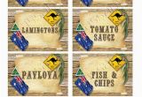 18th Birthday Gifts for Him Australia Outback Australia Day Party Labels Instant by