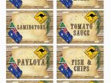 18th Birthday Gifts for Him Australia Outback Australia Day Party Labels Instant by