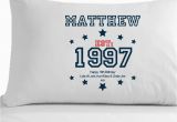 18th Birthday Gifts for Him Uk Personalised 18th Birthday Pillowcase Boys Boyfriend