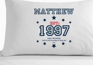 18th Birthday Gifts for Him Uk Personalised 18th Birthday Pillowcase Boys Boyfriend