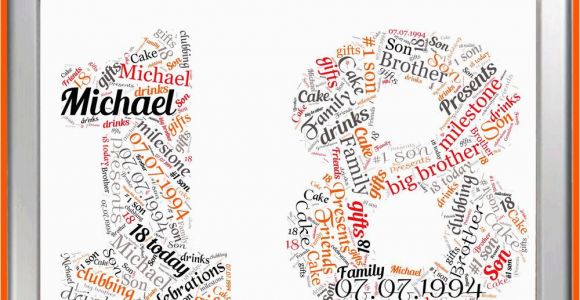 18th Birthday Gifts for Him Uk Personalised Birthday Gift 18 18th Eighteen Eighteenth