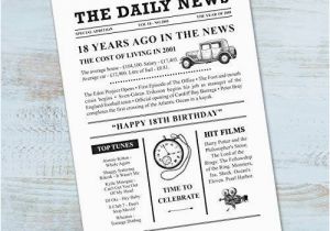 18th Birthday Gifts Male Uk 18th Birthday Present Gift On the Day You Were Born Year