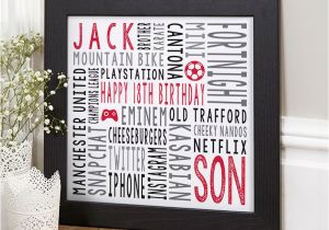 18th Birthday Ideas for Him Personalised 18th Birthday Gifts for Him Chatterbox Walls