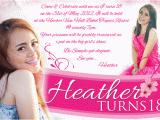 18th Birthday Invitation Card Designs Birthday Invites 18th Birthday Invitations Templates Free