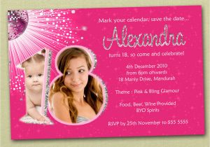 18th Birthday Invitation Card Designs Free 18th Birthday Invitations Wording Bagvania Free