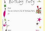 18th Birthday Invitation Templates Printable Free 18th Birthday Invitations Template Best Template Collection