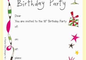 18th Birthday Invitation Templates Printable Free 18th Birthday Invitations Template Best Template Collection