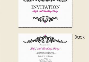 18th Birthday Invitation Templates Printable Free Free Printable Surprise 18th Birthday Invitations