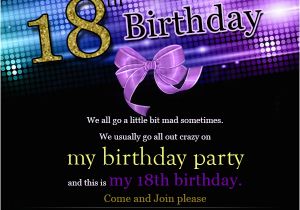 18th Birthday Invitation Wording Samples 18th Birthday Invitations 365greetings Com
