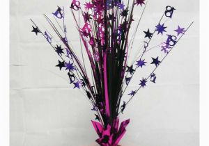 18th Birthday Table Decoration Ideas 18th Birthday Spray Centrepiece Table Decoration Black