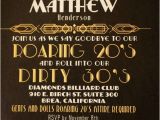 1920s Birthday Party Invitations 1920 39 S Great Gatsby Birthday Party