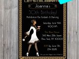1920s Birthday Party Invitations 1920s Great Gatsby Birthday Invitation 21st Birthday