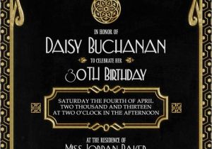 1920s Birthday Party Invitations Invite 1 Invitations Pinterest Gatsby Bridal