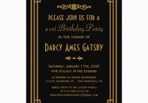 1920s Birthday Party Invitations Personalized Roaring 20s Invitations Custominvitations4u Com